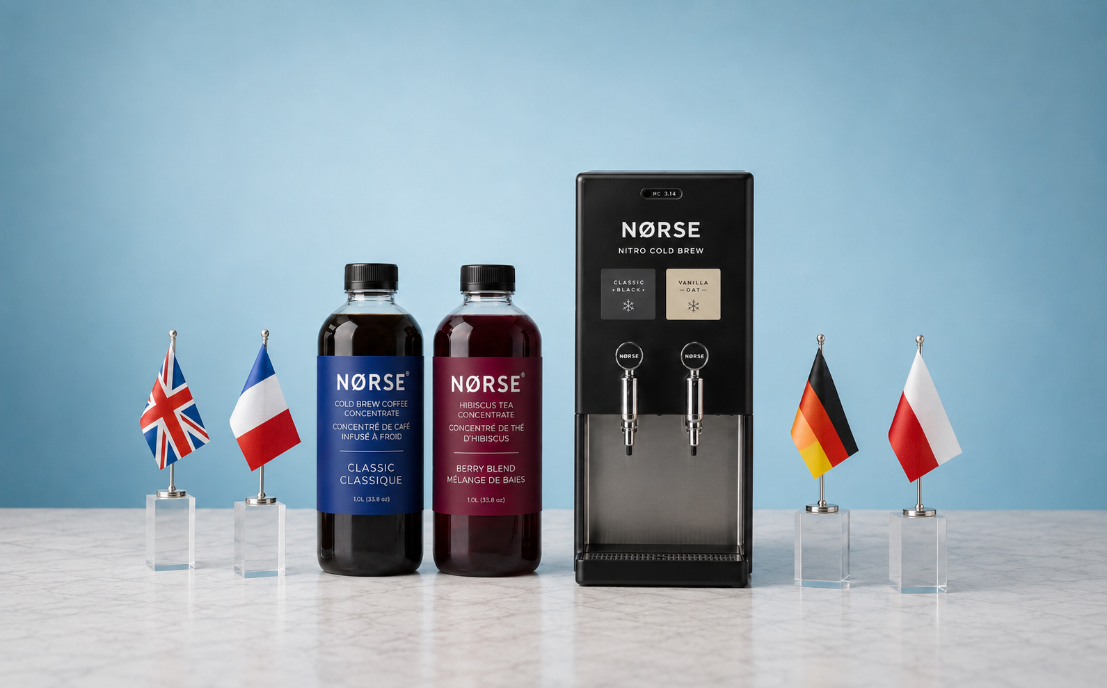 NORSE wird kontinental: Cold Brew Konzentrat jetzt live in Großbritannien, Frankreich, Deutschland und Polen